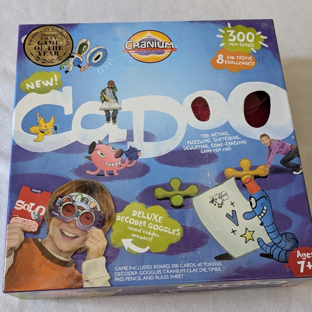 Cranium CADOO Game missing cranium clay,non-smoking home.